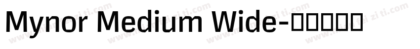 Mynor Medium Wide字体转换